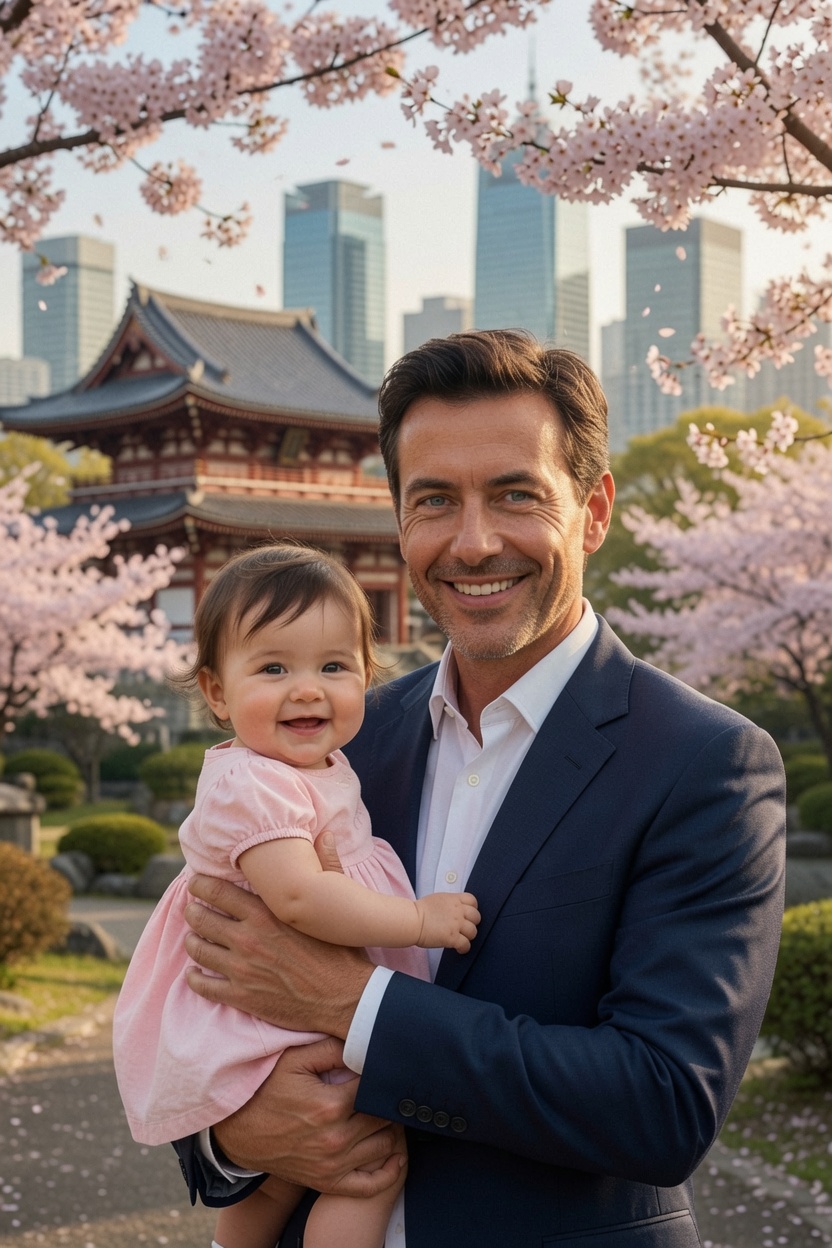 Stéphane avec sa fille